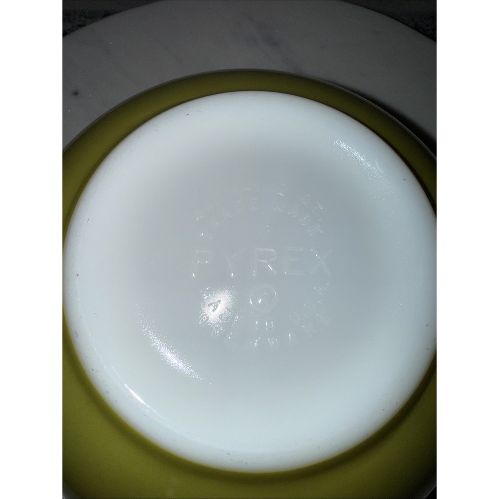 Vintage Pyrex 442 1-1/2 Quart Cinderella Mixing Bowl Verde Green Olive Avocado - Picture 4 of 12